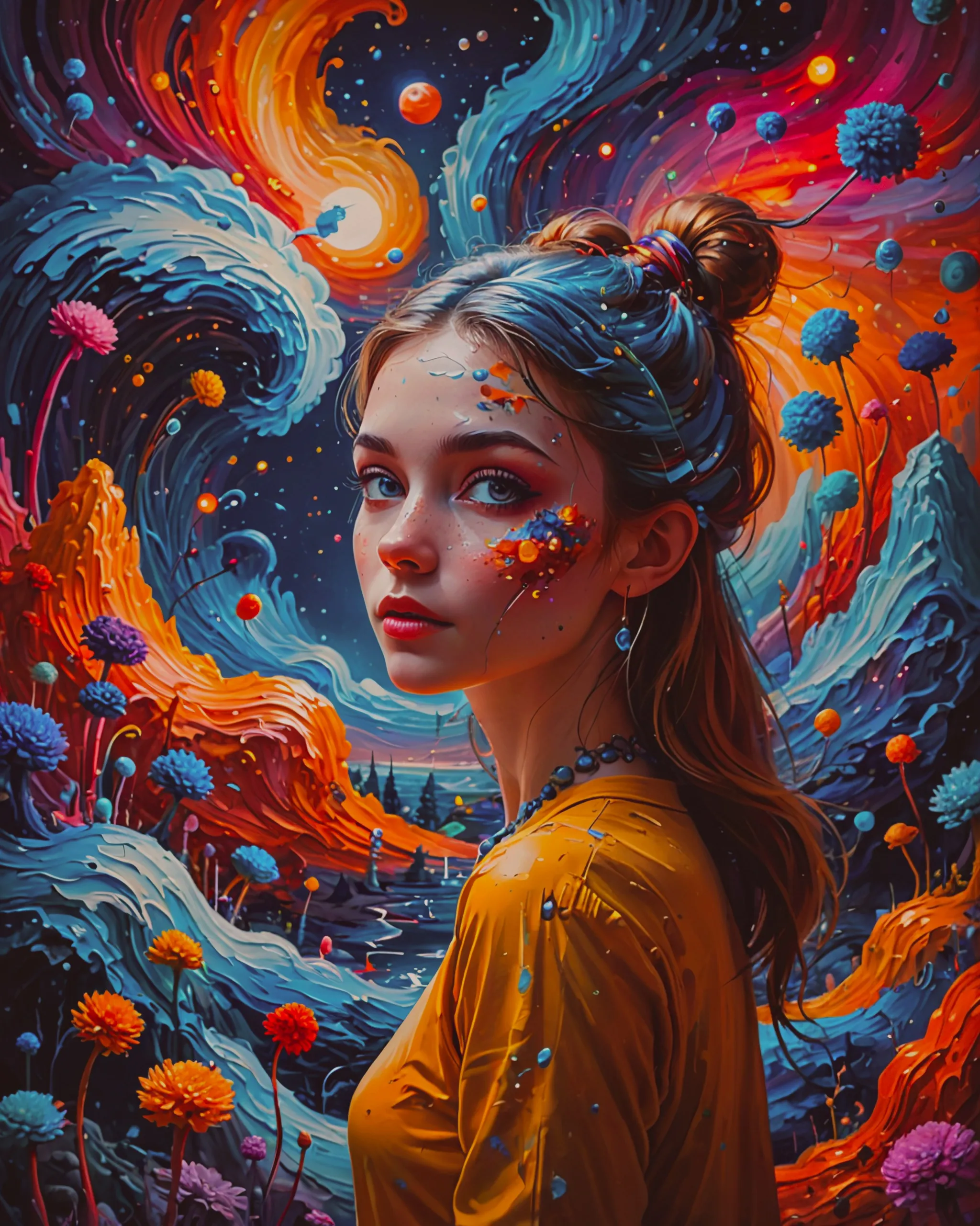 a fantastical realm where art a - Free AI Photo Generator - starryai