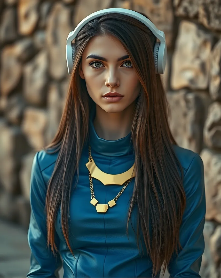 digital portrait a young woman - Free AI Photo Generator - starryai