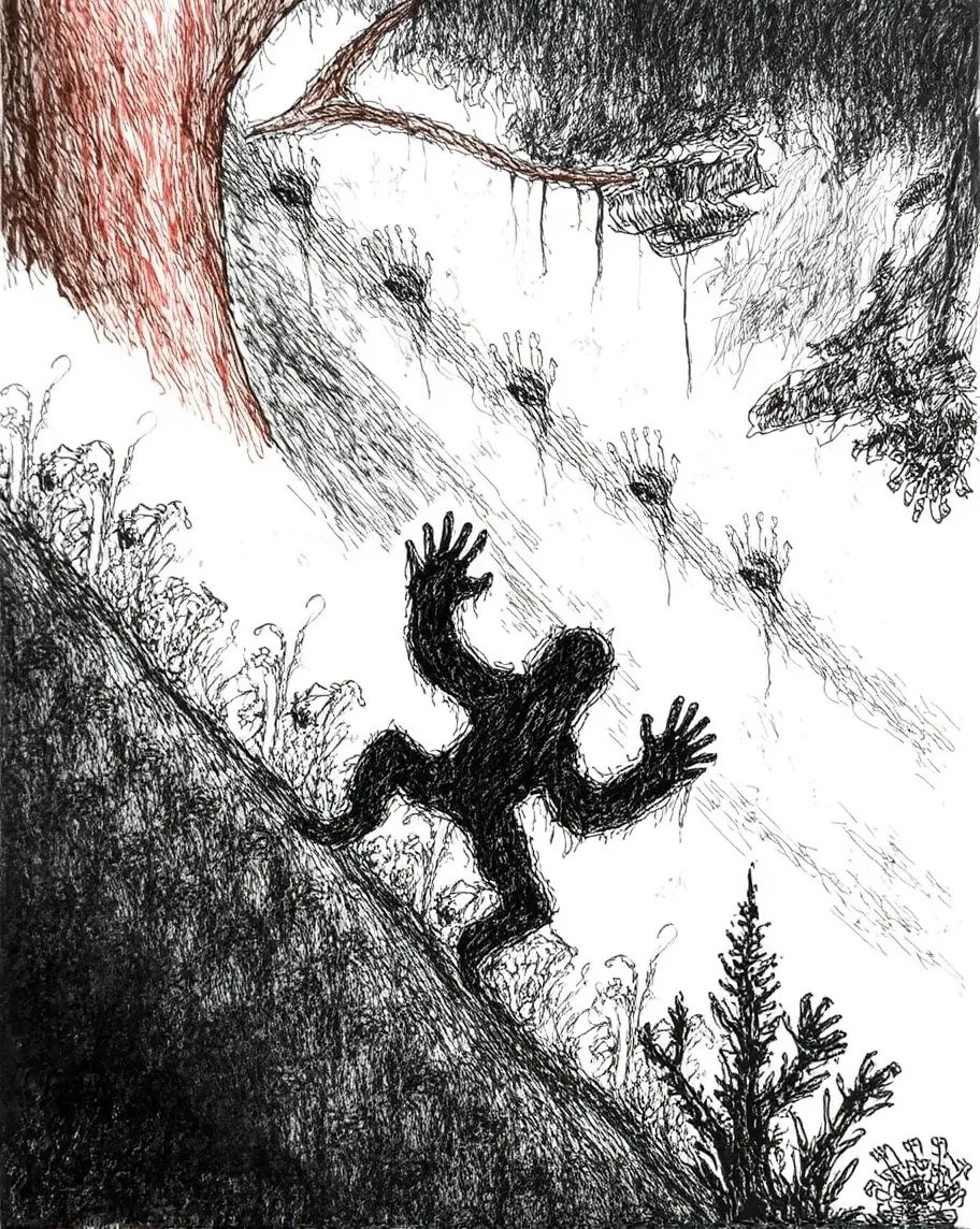 A black creature, made out ink, - Free AI Photo Generator - starryai