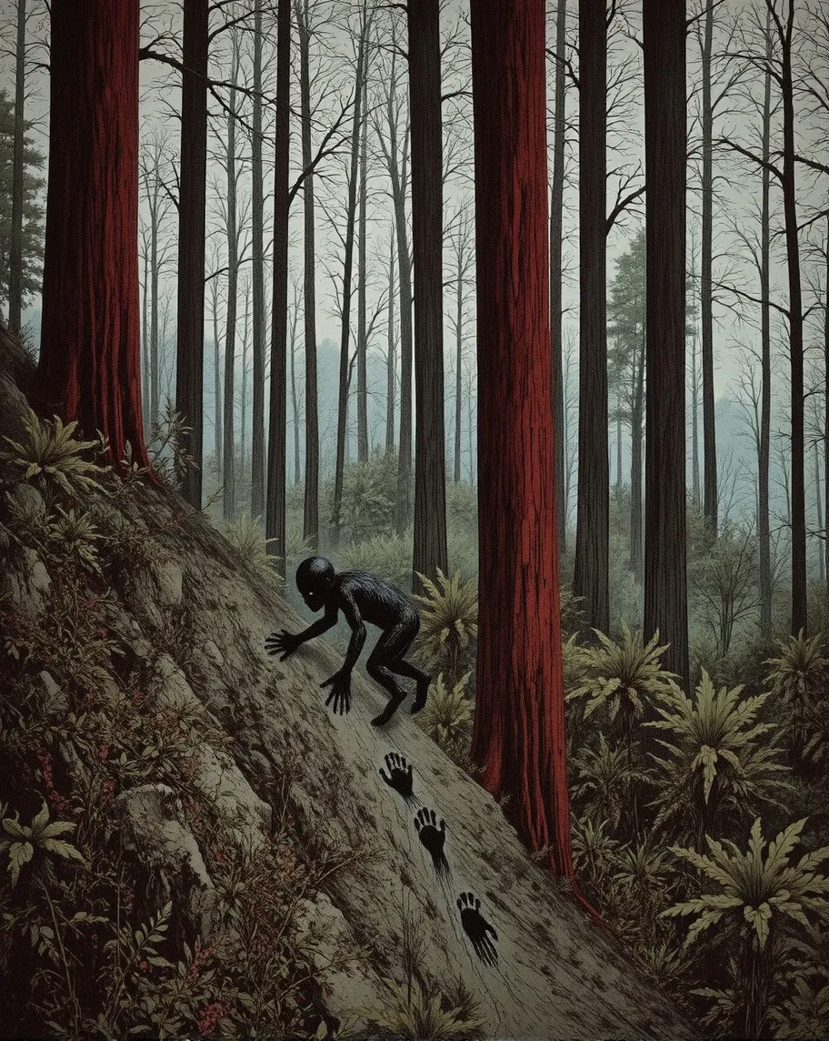 A black creature, made out ink, - Free AI Photo Generator - starryai