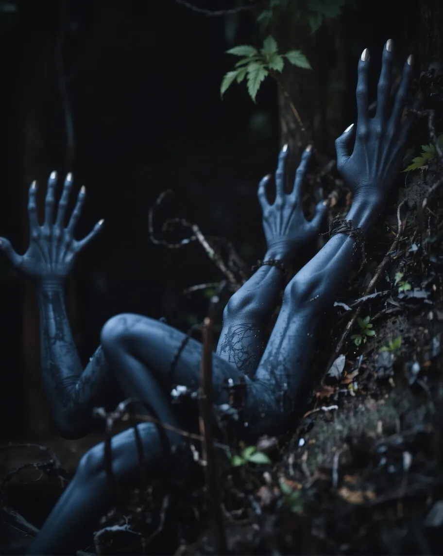 A black creature, made out ink, - Free AI Photo Generator - starryai
