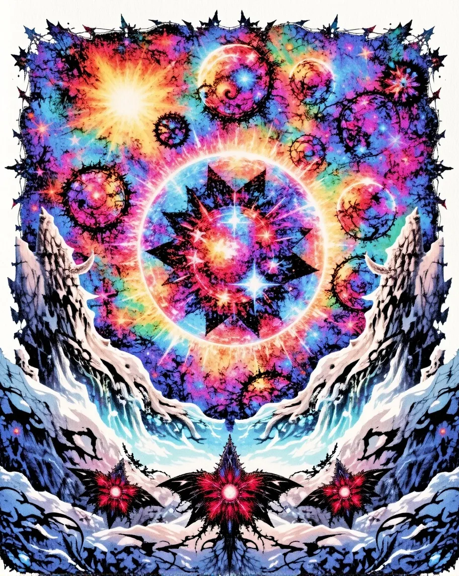 Cosmic utopia galaxies nebula - Free AI Photo Generator - starryai