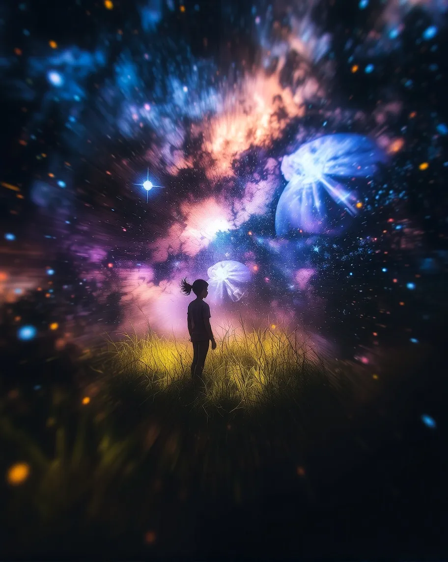 Cosmic utopia galaxies nebula a - Free AI Photo Generator - starryai