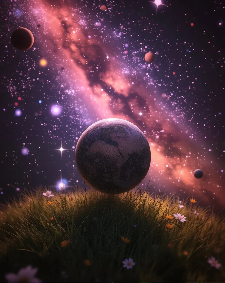 Cosmic utopia galaxies nebula a - Free AI Photo Generator - starryai