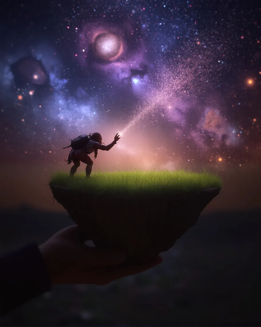 Cosmic utopia galaxies nebula a - Free AI Photo Generator - starryai