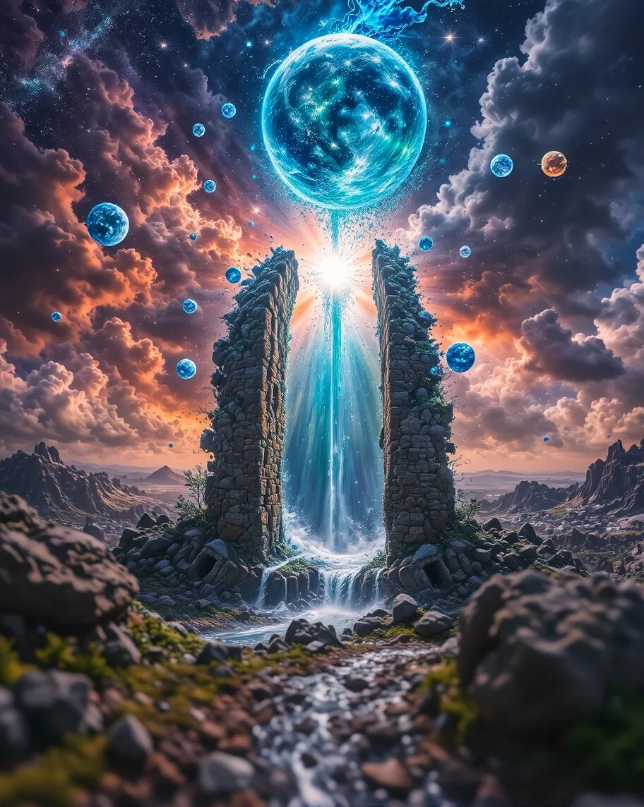 Limitless universal energy into - Free AI Photo Generator - starryai
