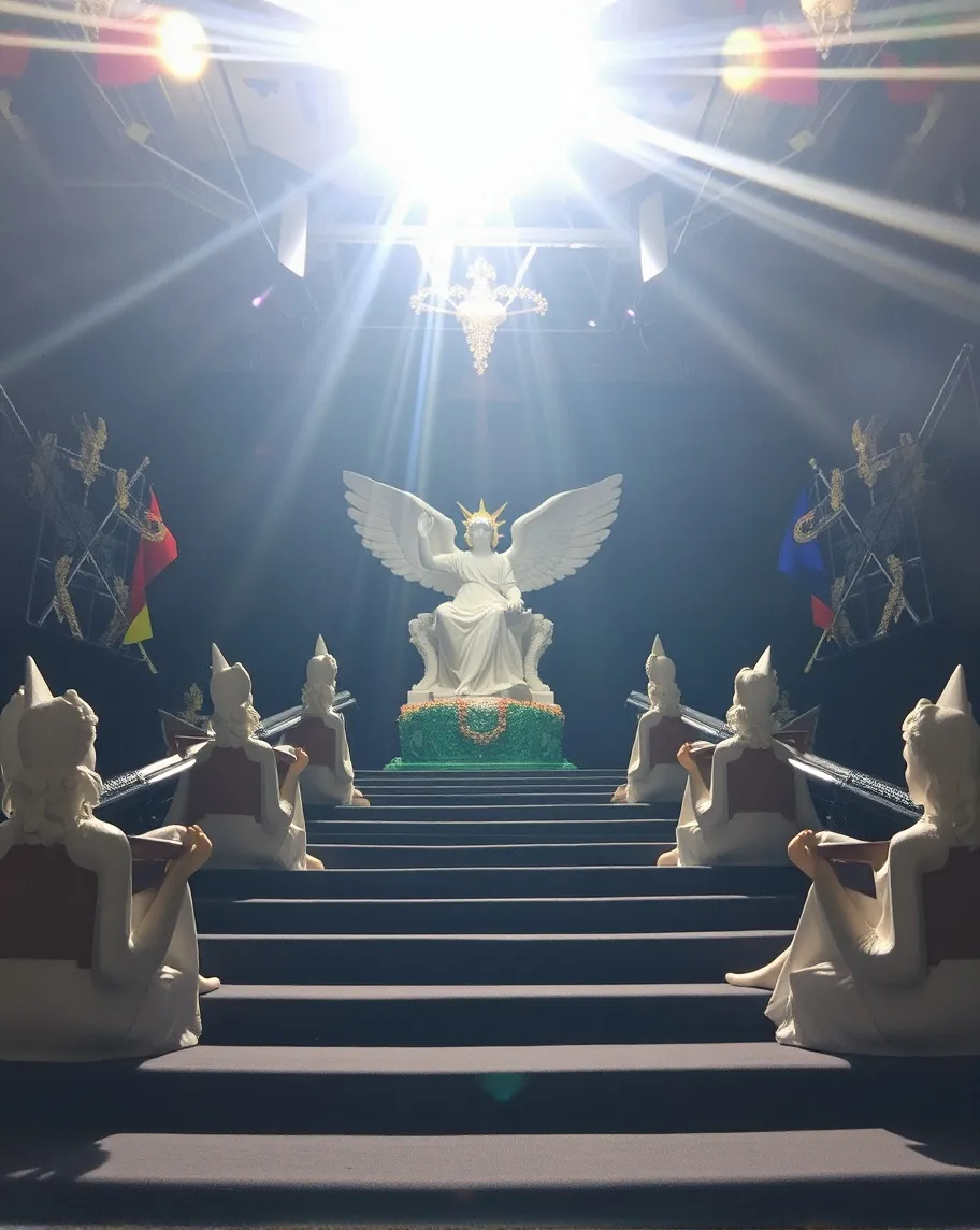 Utopia Angel Uplift Utopia-Angels worshipping - Free AI Photo Generator - starryai
