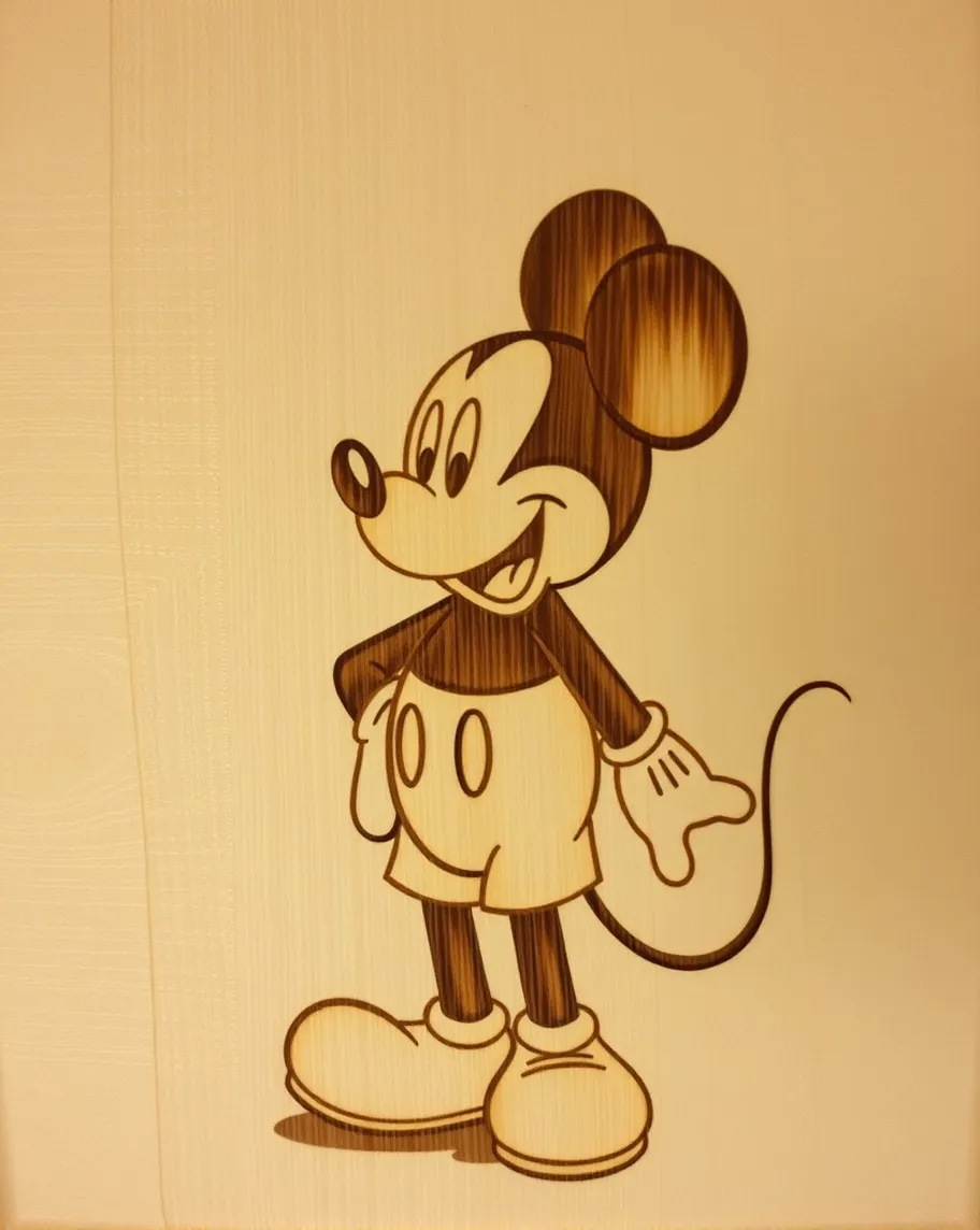 Pyrography Mice Pyrography, mickey mouse - Free AI Photo Generator - starryai