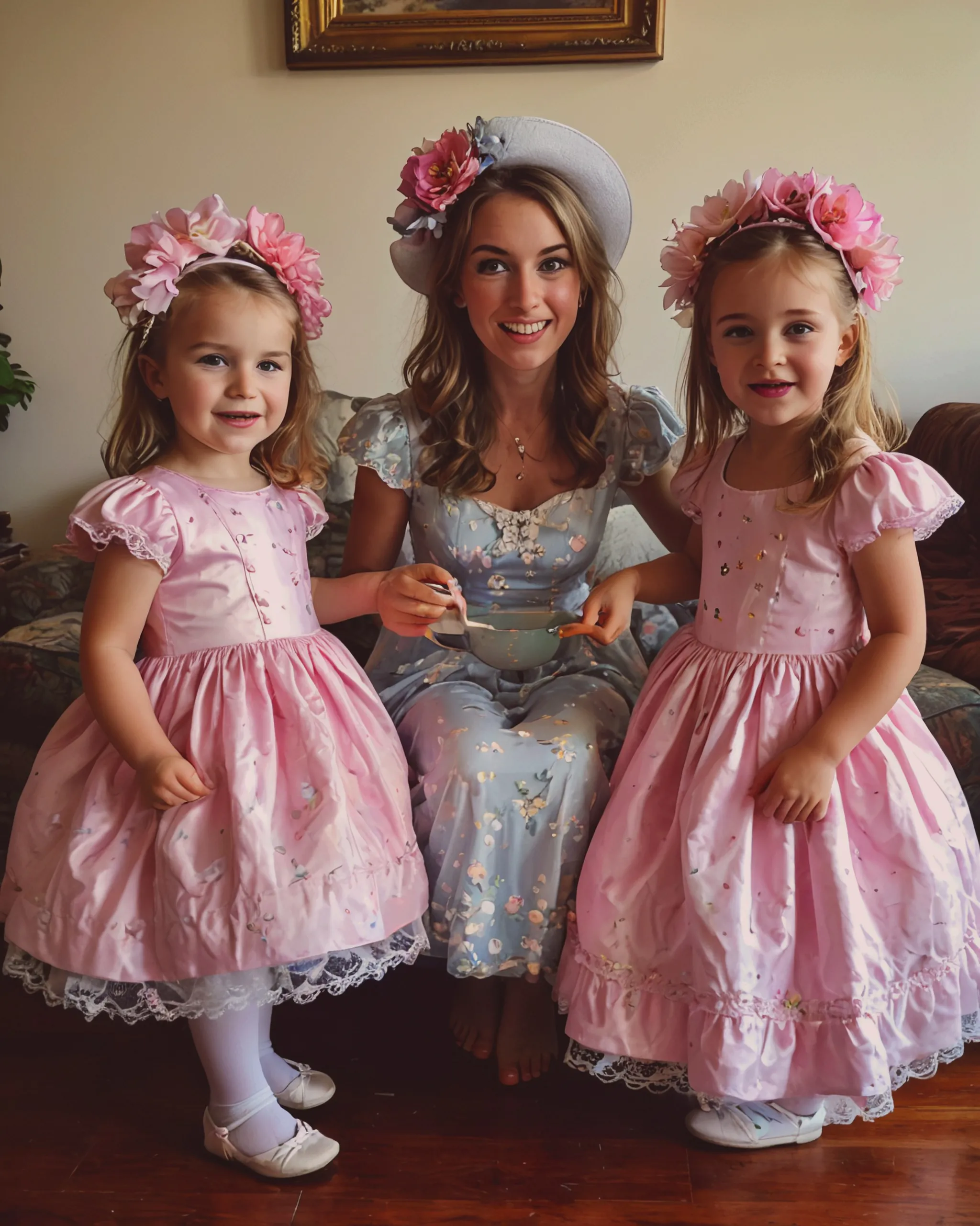 Being a great mother my two dress - Free AI Photo Generator - starryai
