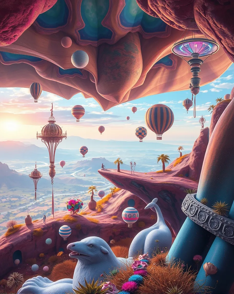 Drift through a fantastical realm - Free AI Photo Generator - starryai