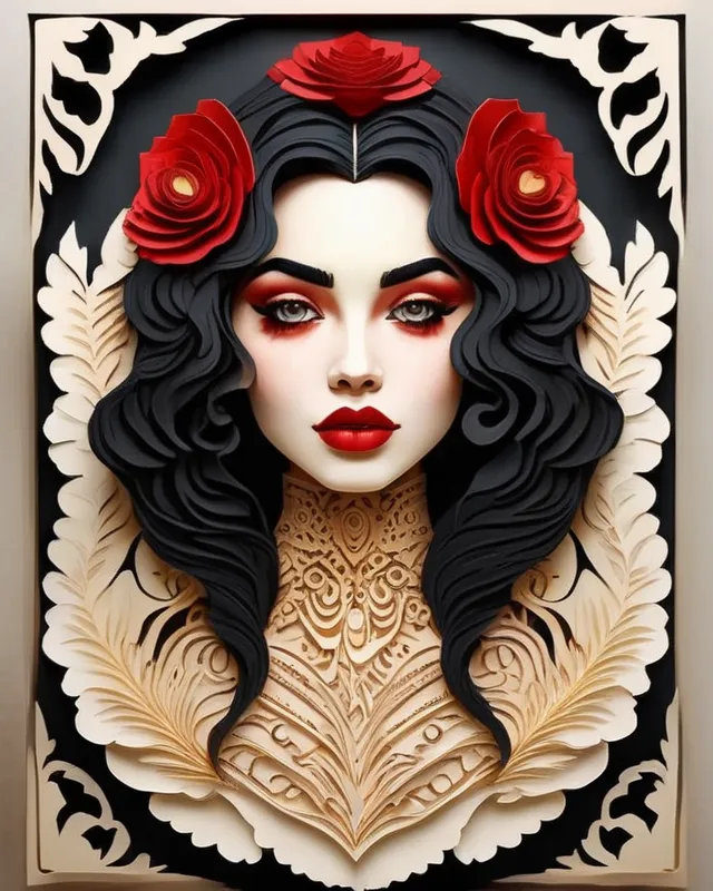 A stylized portrait a woman Her - Free AI Photo Generator - starryai