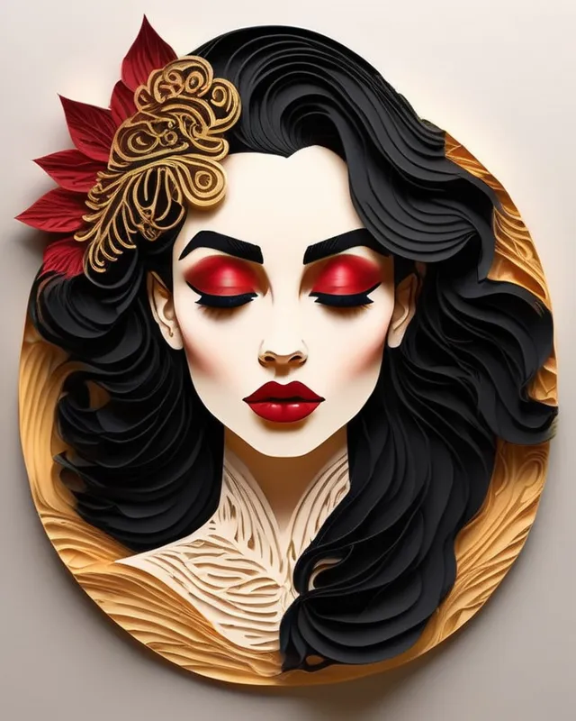 A stylized portrait a woman Her - Free AI Photo Generator - starryai