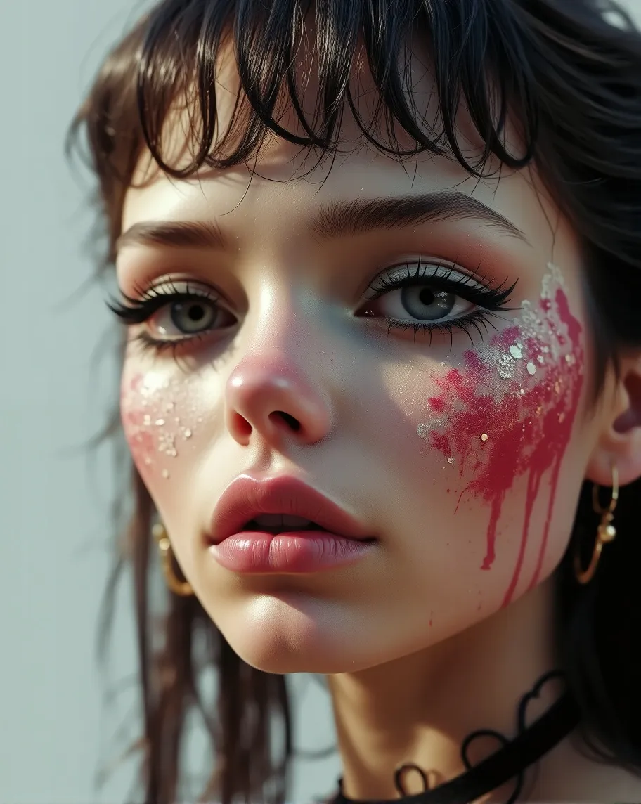 Portrait a humanoid Alien Girl - Free AI Photo Generator - starryai