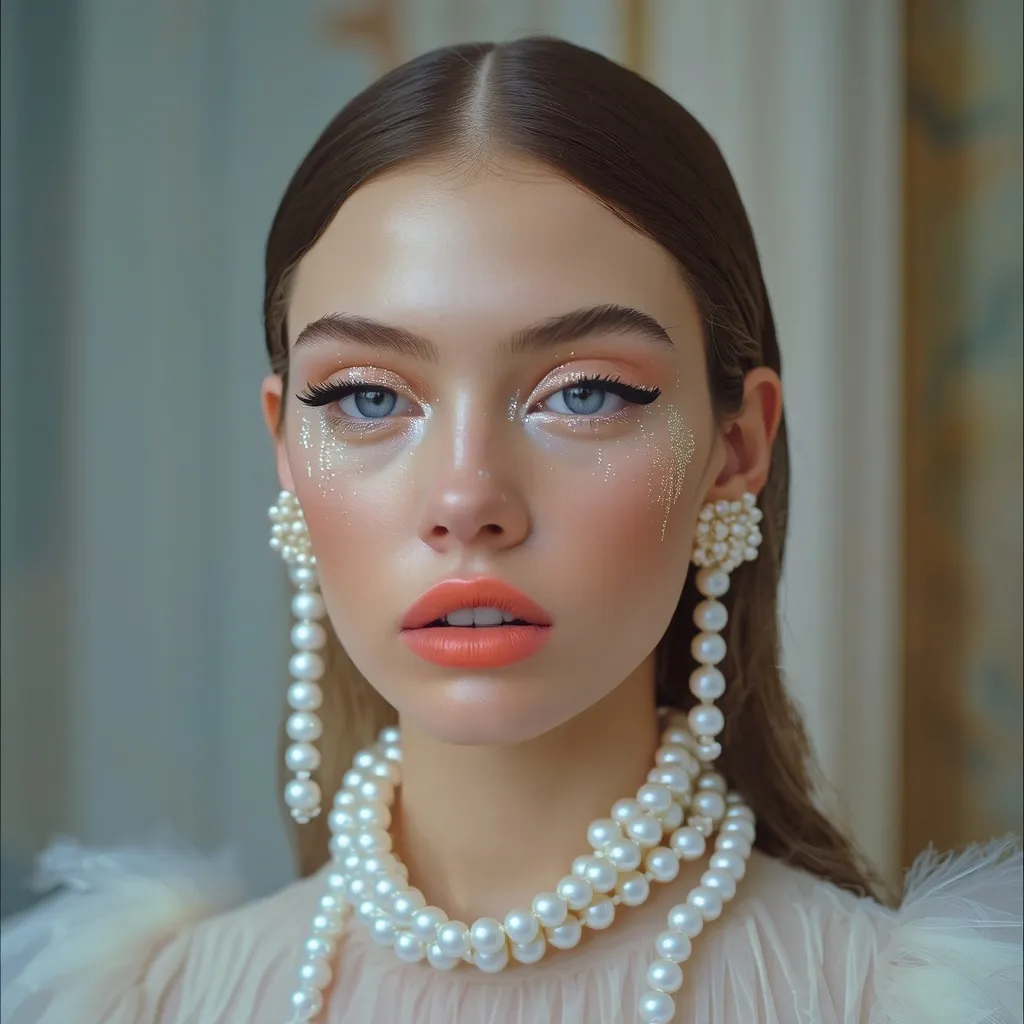 A striking, high-fashion portrait - Free AI Photo Generator - starryai