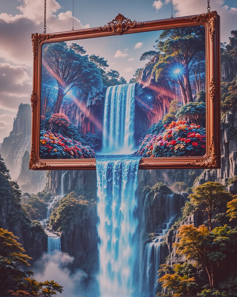 A surreal scene a large, ornate - Free AI Photo Generator - starryai