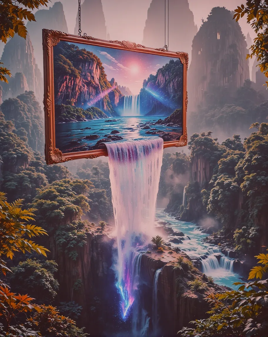 A surreal scene a large, ornate - Free AI Photo Generator - starryai