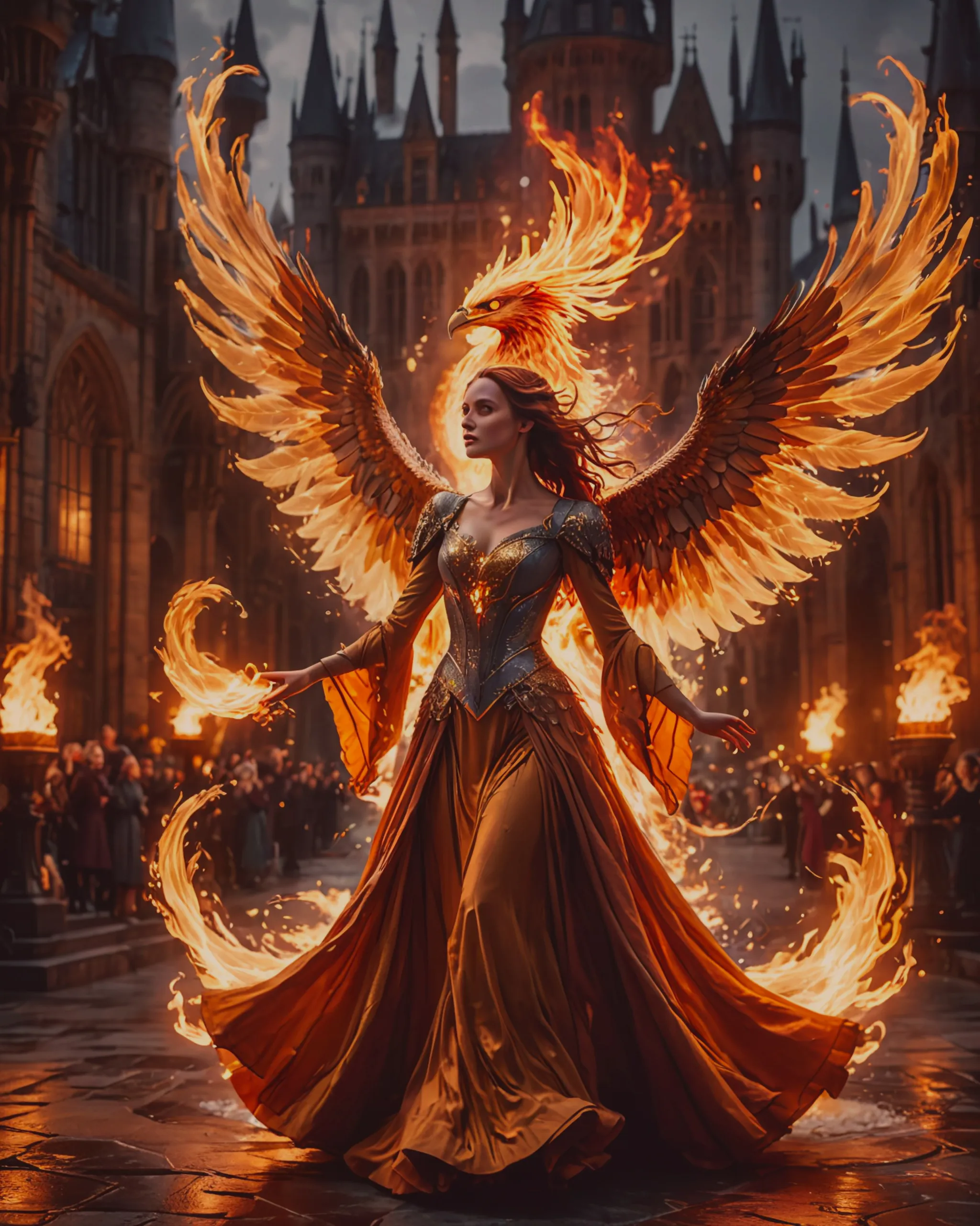 Stunning beautiful woman elegant, - Free AI Photo Generator - starryai