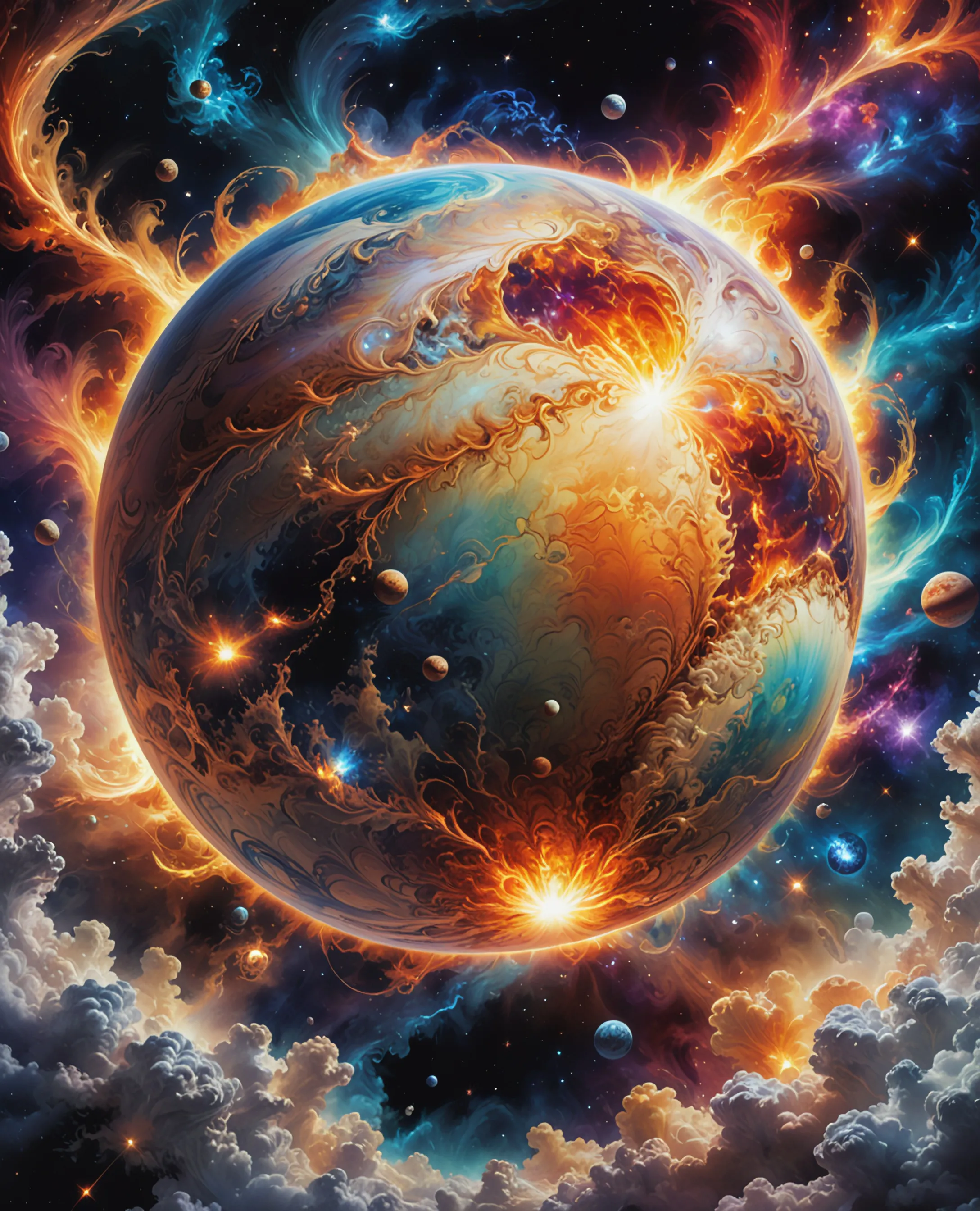 Venus Rises planet Venus rises cosmos. NASA, - Free AI Photo Generator - starryai