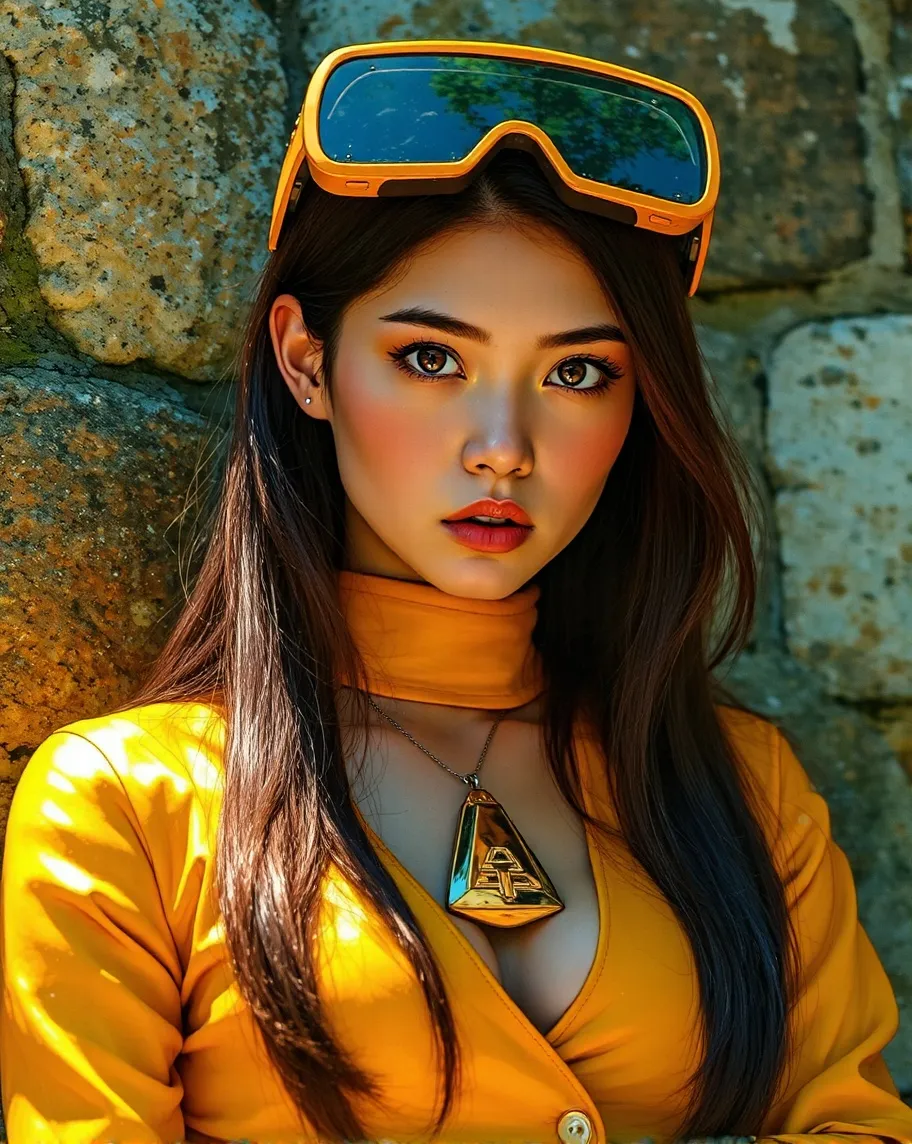 photograph a young woman long a - Free AI Photo Generator - starryai