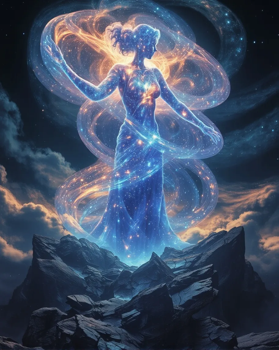 A Cosmic God - Free AI Photo Generator - starryai