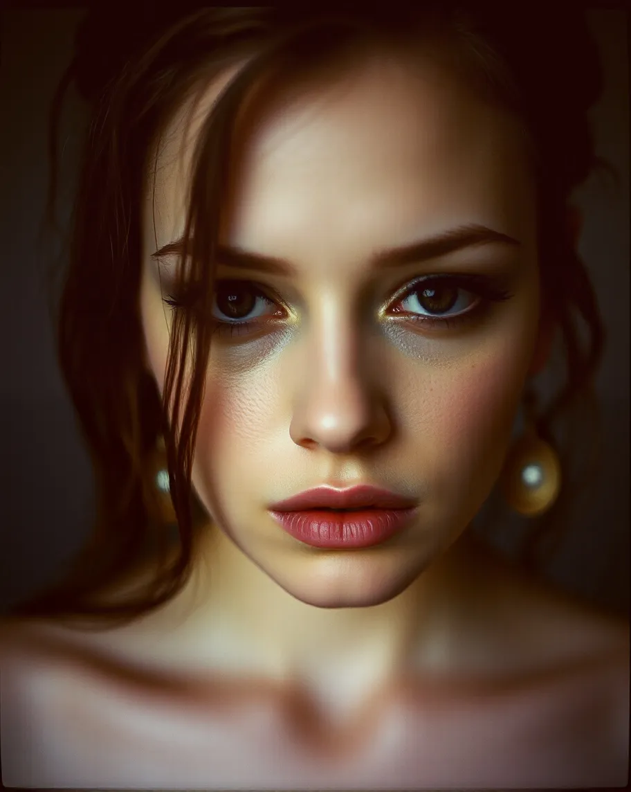 A uniquely beautiful woman, macro - Free AI Photo Generator - starryai