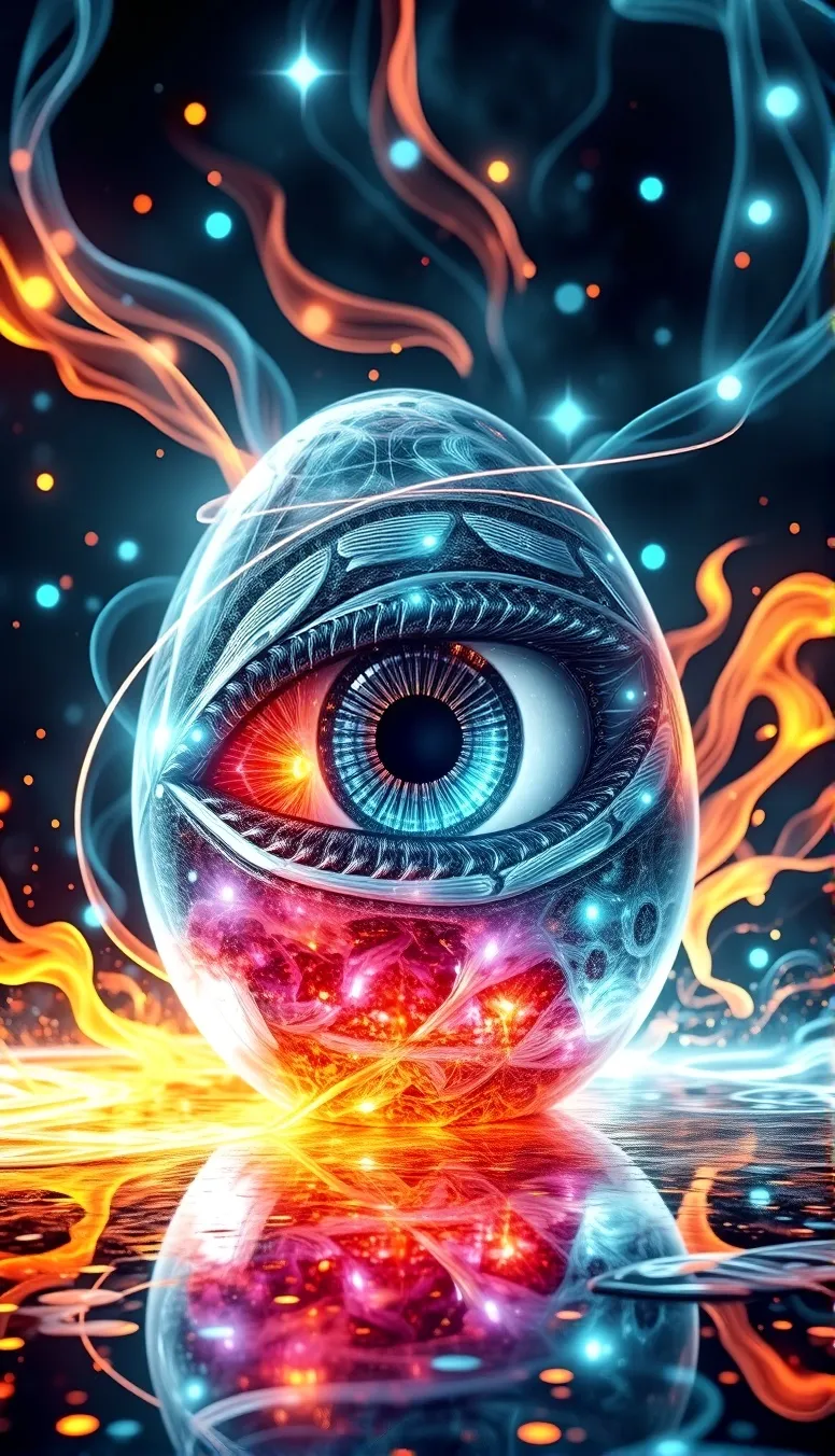 Eye dragon egg - Free AI Photo Generator - starryai