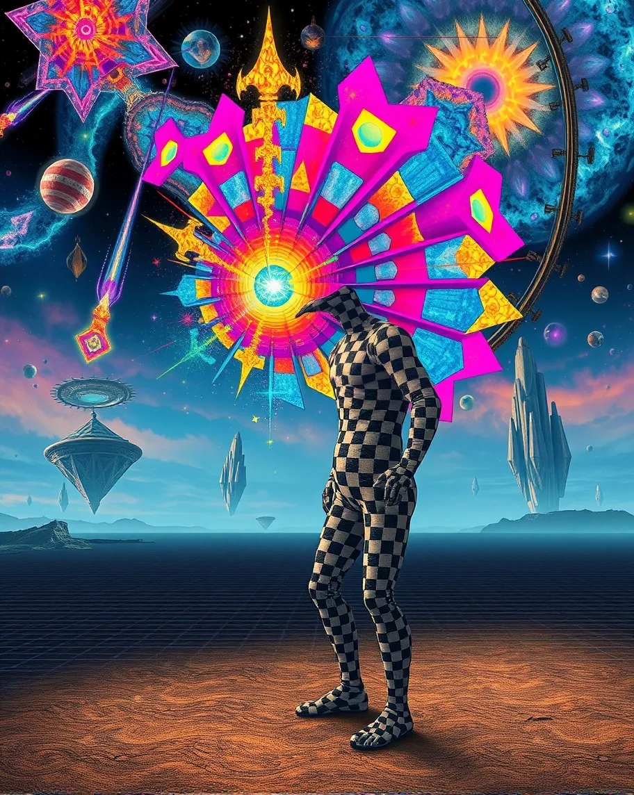 Create a surreal abstract scene - Free AI Photo Generator - starryai