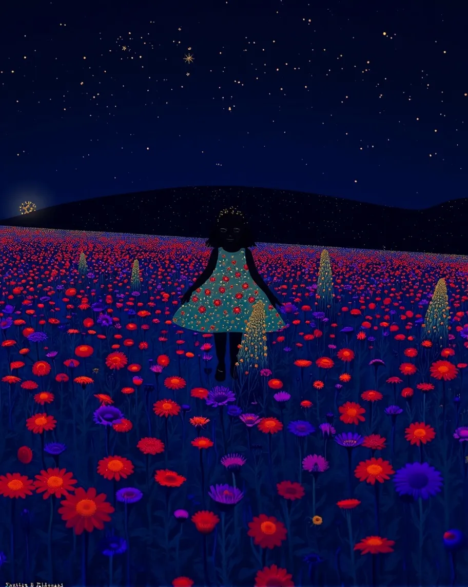 A whimsical, stylized scene (0.9) - Free AI Photo Generator - starryai
