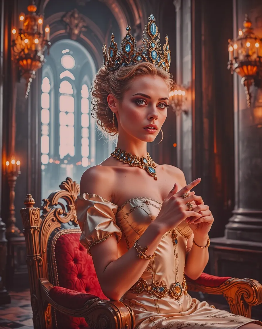 “A breathtakingly beautiful queen - Free AI Photo Generator - starryai