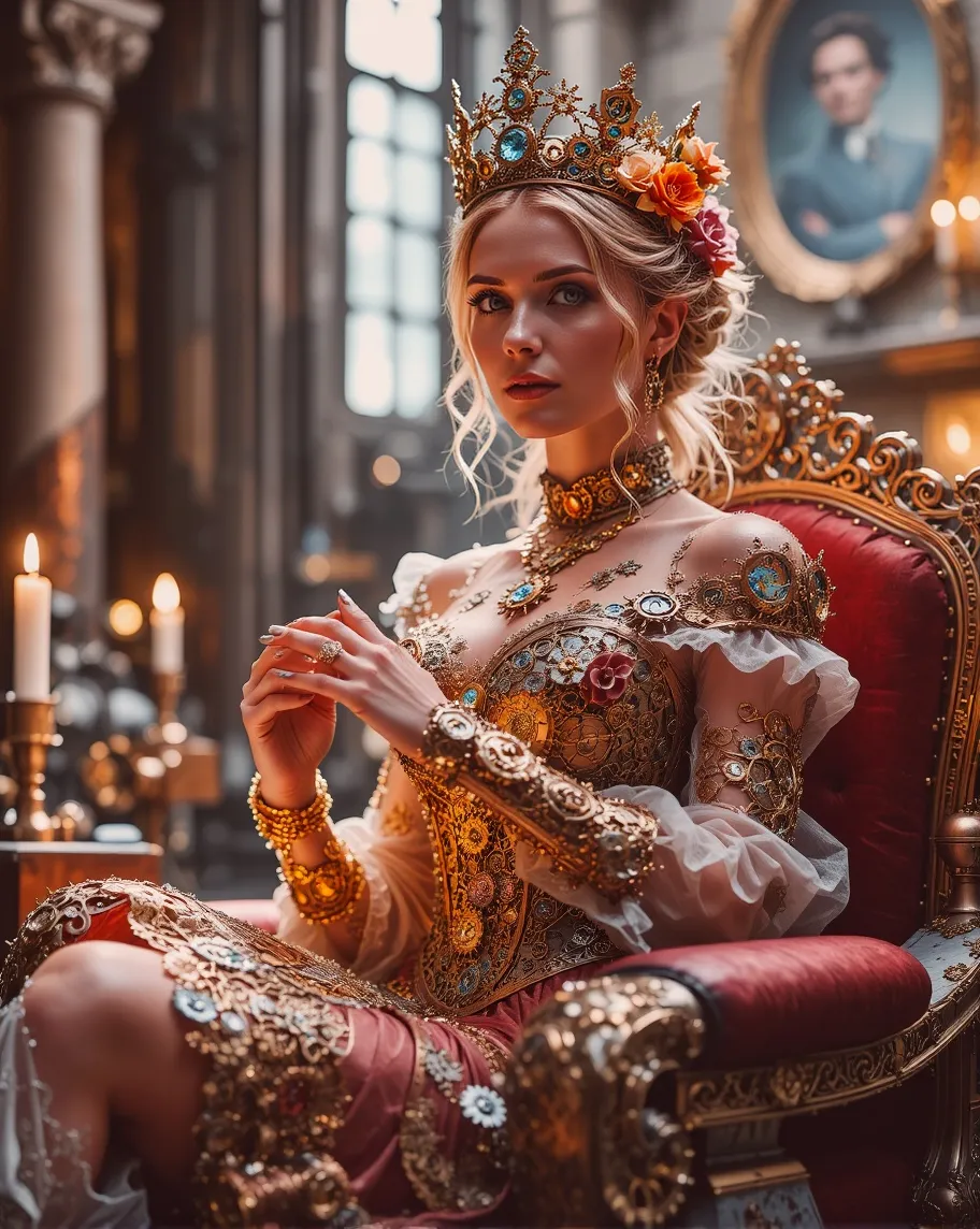 “A breathtakingly beautiful queen - Free AI Photo Generator - starryai