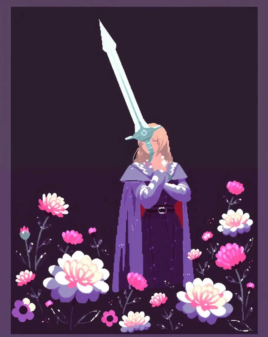 A hero his pristine sword, among - Free AI Photo Generator - starryai