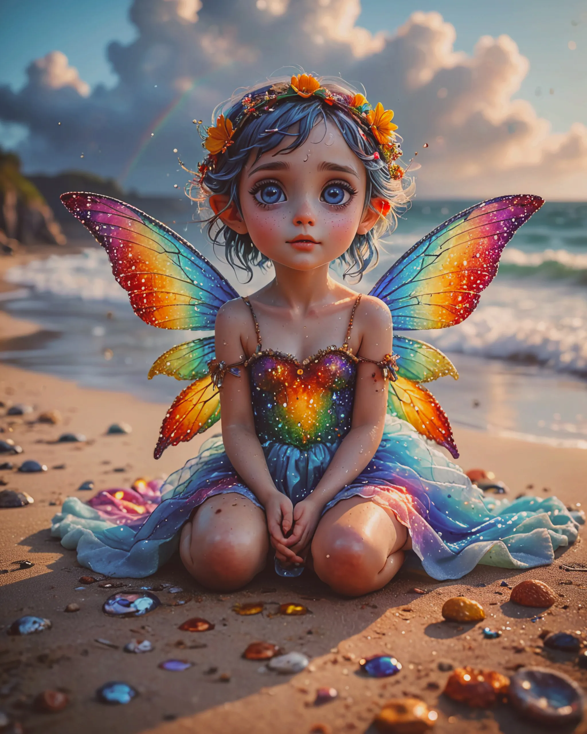 A whimsical ethereal beautiful - Free AI Photo Generator - starryai
