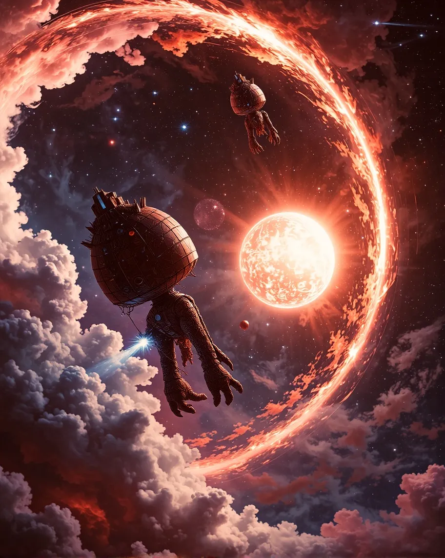 A dark metallic alien probe near - Free AI Photo Generator - starryai