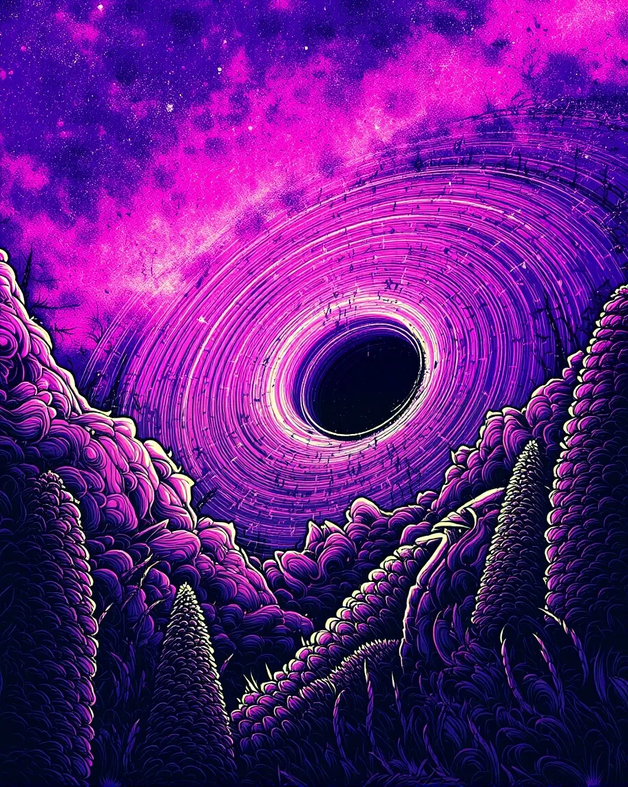 blackhole travelling another Neon - Free AI Photo Generator - starryai