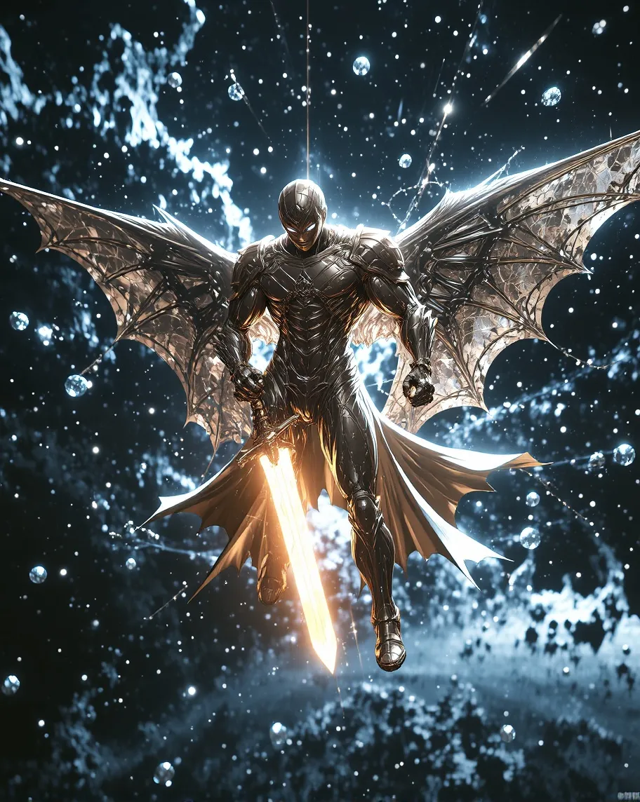 A celestial armored warrior armor - Free AI Photo Generator - starryai