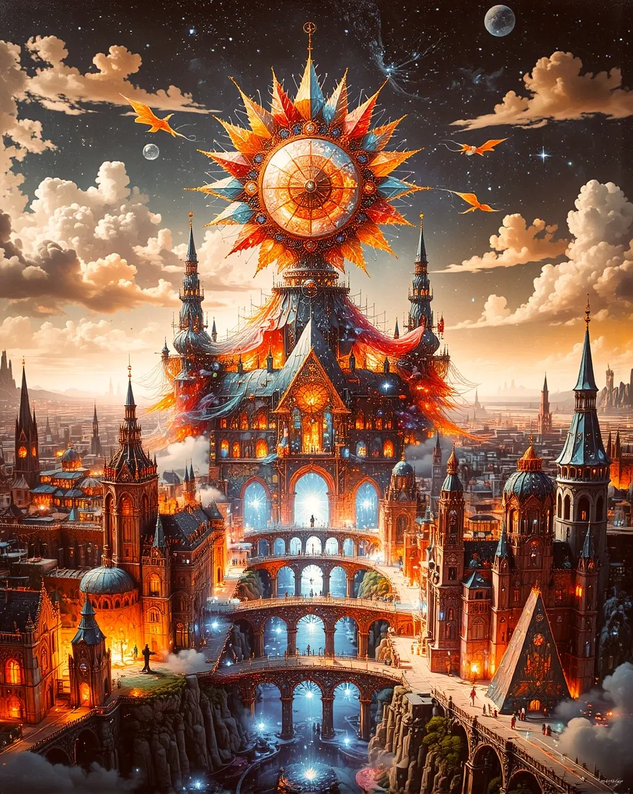 Subject: A panoramic view a city. - Free AI Photo Generator - starryai