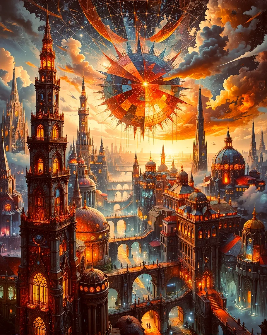 Subject: A panoramic view a city. - Free AI Photo Generator - starryai