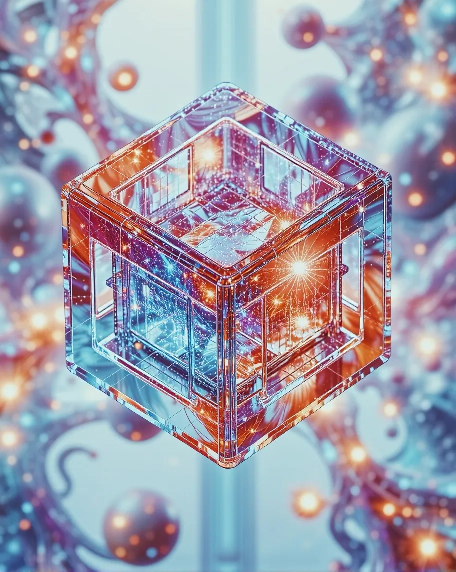 4th dimensional cube - Free AI Photo Generator - starryai