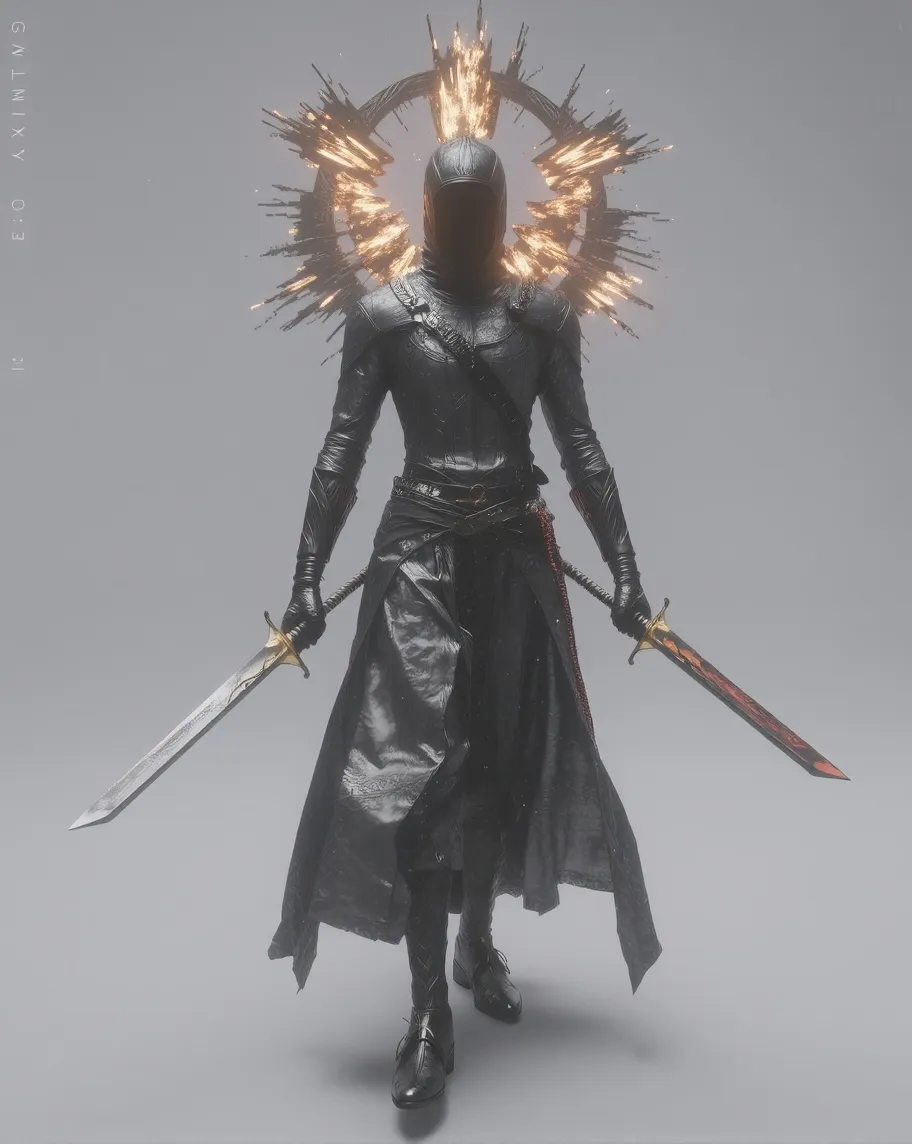 Dark Swordsman - Free AI Photo Generator - starryai