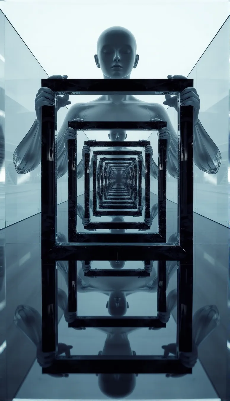 surreal recursive visual effect - Free AI Photo Generator - starryai