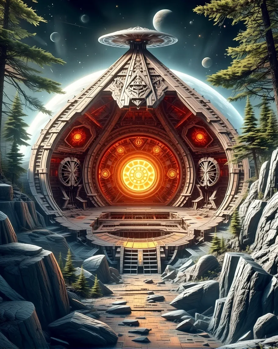 Interdimensional stargate, alien - Free AI Photo Generator - starryai