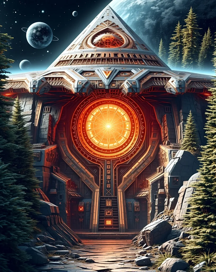 Interdimensional stargate, alien - Free AI Photo Generator - starryai