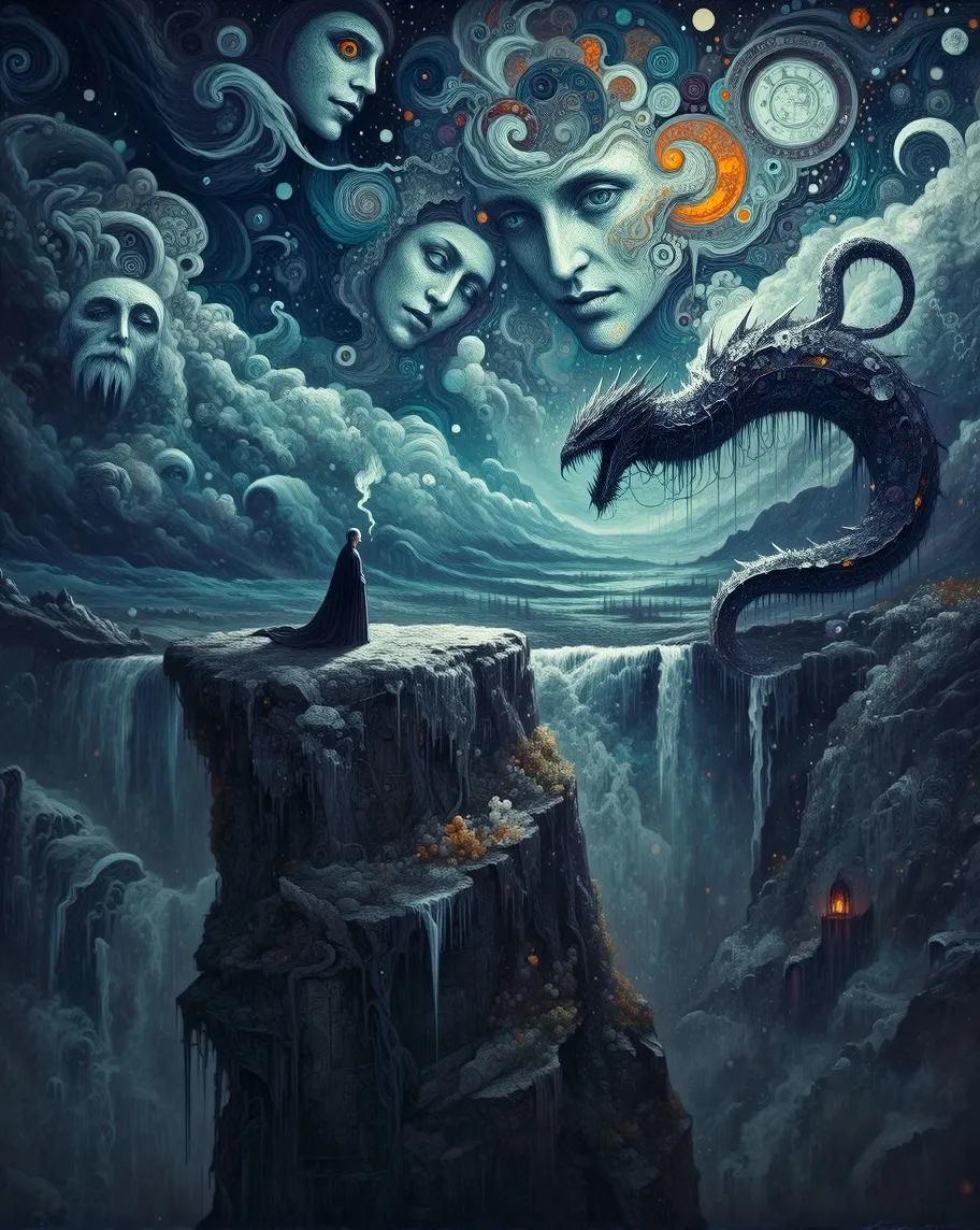 A surreal, mythic scene inspired - Free AI Photo Generator - starryai