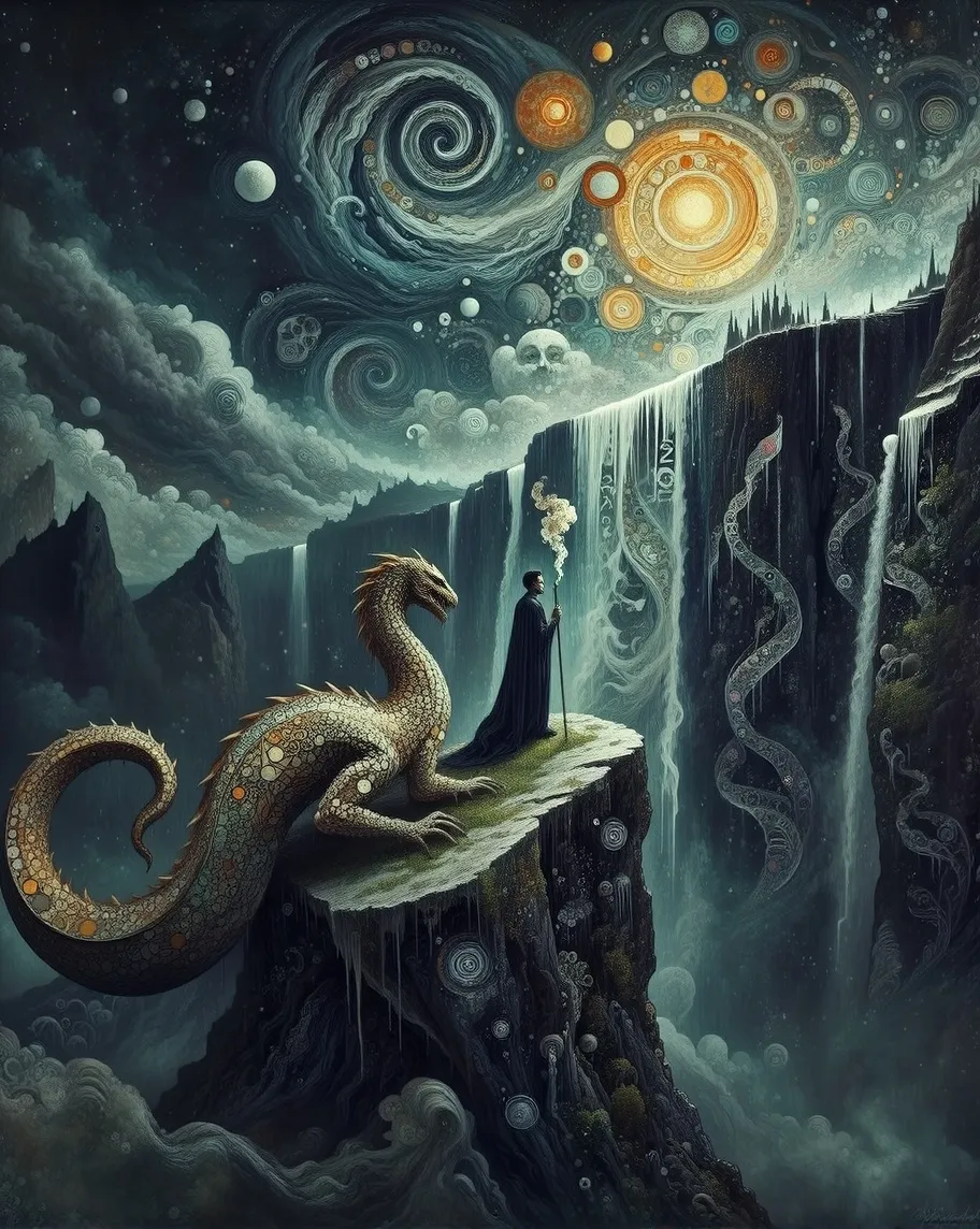 A surreal, mythic scene inspired - Free AI Photo Generator - starryai