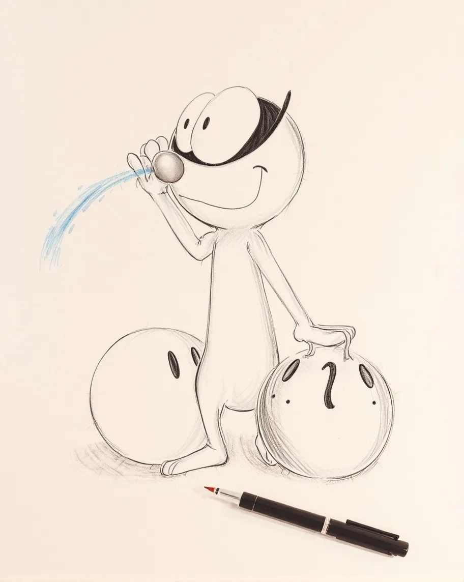Create a drawing a cartoon bottom - Free AI Photo Generator - starryai