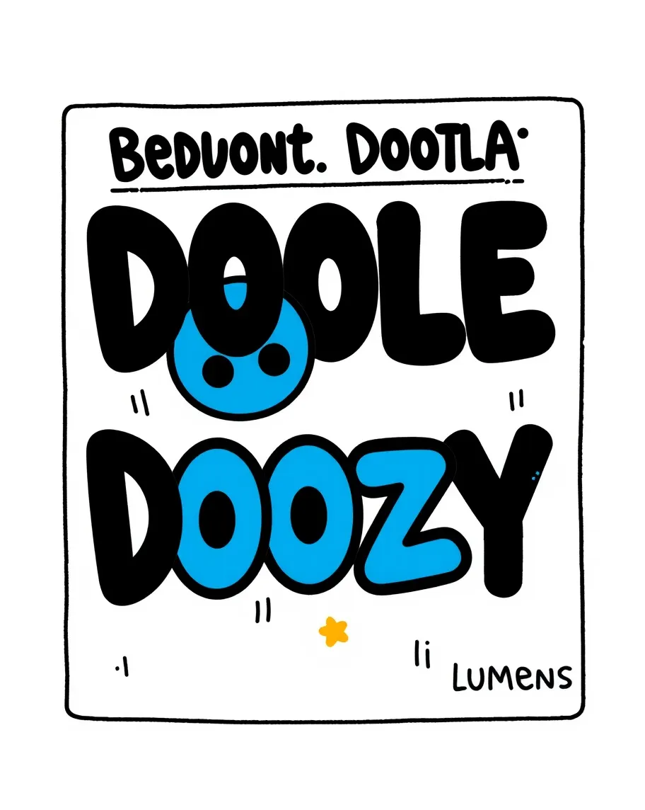Doozy Text Today's theme “Doodle Doozy” art - Free AI Photo Generator - starryai