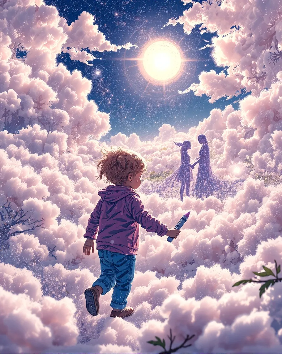 a whimsical realm where sky a a - Free AI Photo Generator - starryai
