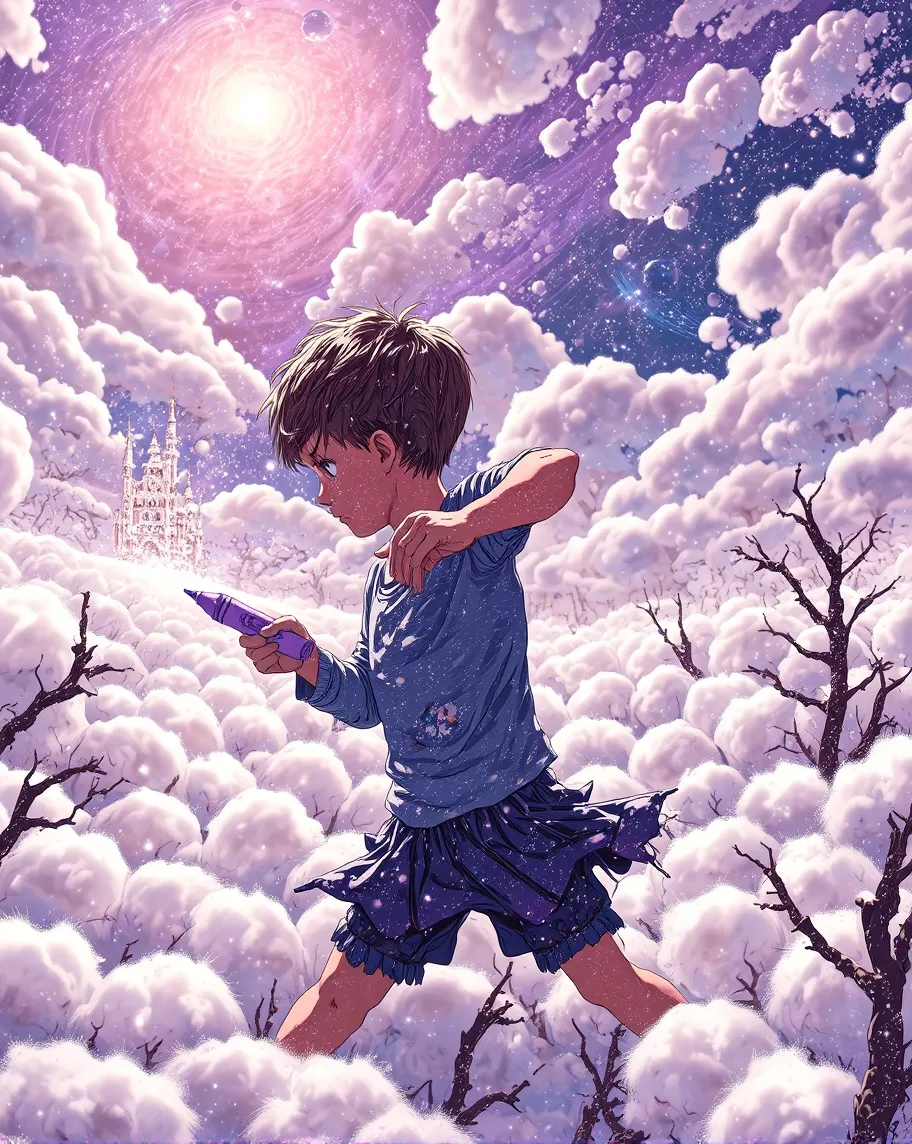 a whimsical realm where sky a a - Free AI Photo Generator - starryai