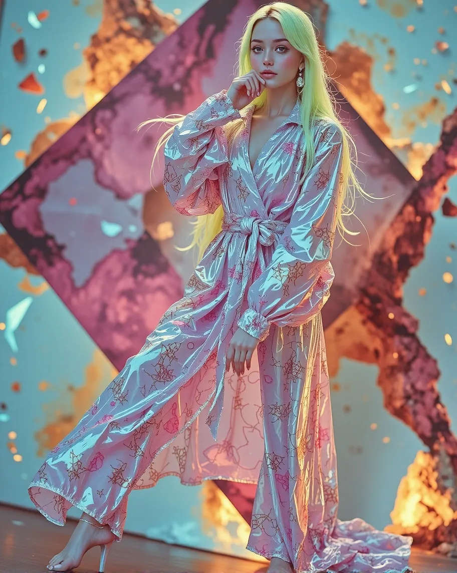 digital painting a woman flowing - Free AI Photo Generator - starryai