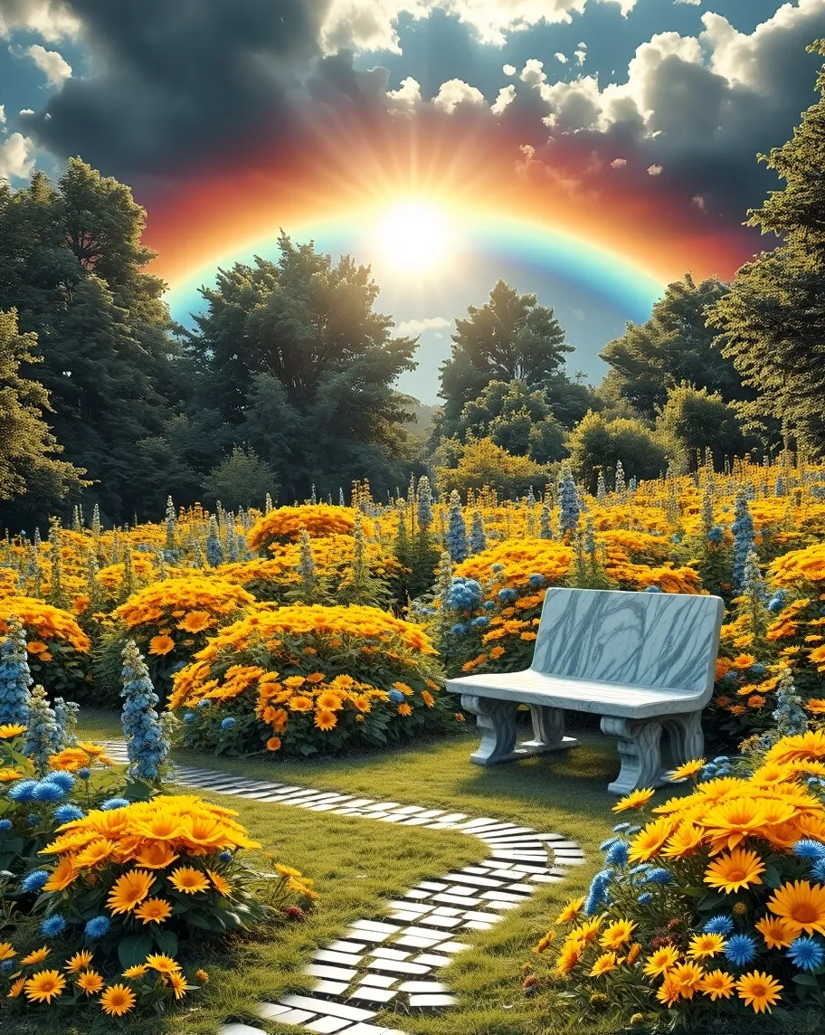 - A brilliant RAINBOW sky arcing - Free AI Photo Generator - starryai